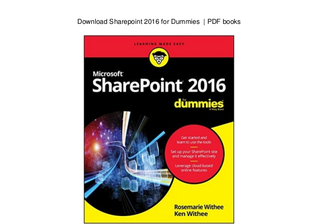Sharepoint for dummies cheat sheet